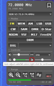 Enabling auto-adjust waterfall colors by default OpenWebRX
